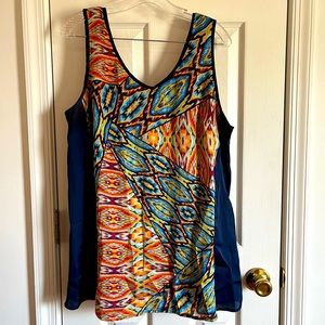 Lane Bryant Navy and Bright Colored Tank